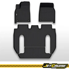 Fits 22-25 Tesla Model X 6 Seats 3D Molded Floor Mats Carpets All Weather TPE