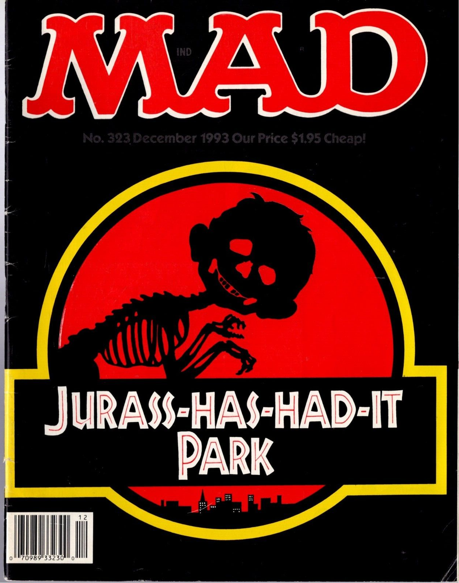1993(Dec.) Mad Magazine #323, Jurassic Park ~ Good | eBay