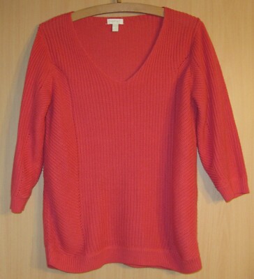 TCM MARKEN DAMEN STRICKPULLOVER PULLI ROSA PINK COTTON BAUMWOLLE TCHIBO Gr.40/42