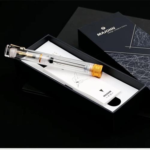 MAJOHN V1 Transparent Demonstration VACUUM FILLING Fountain Pen #26 EF/F NIB - Picture 10 of 12