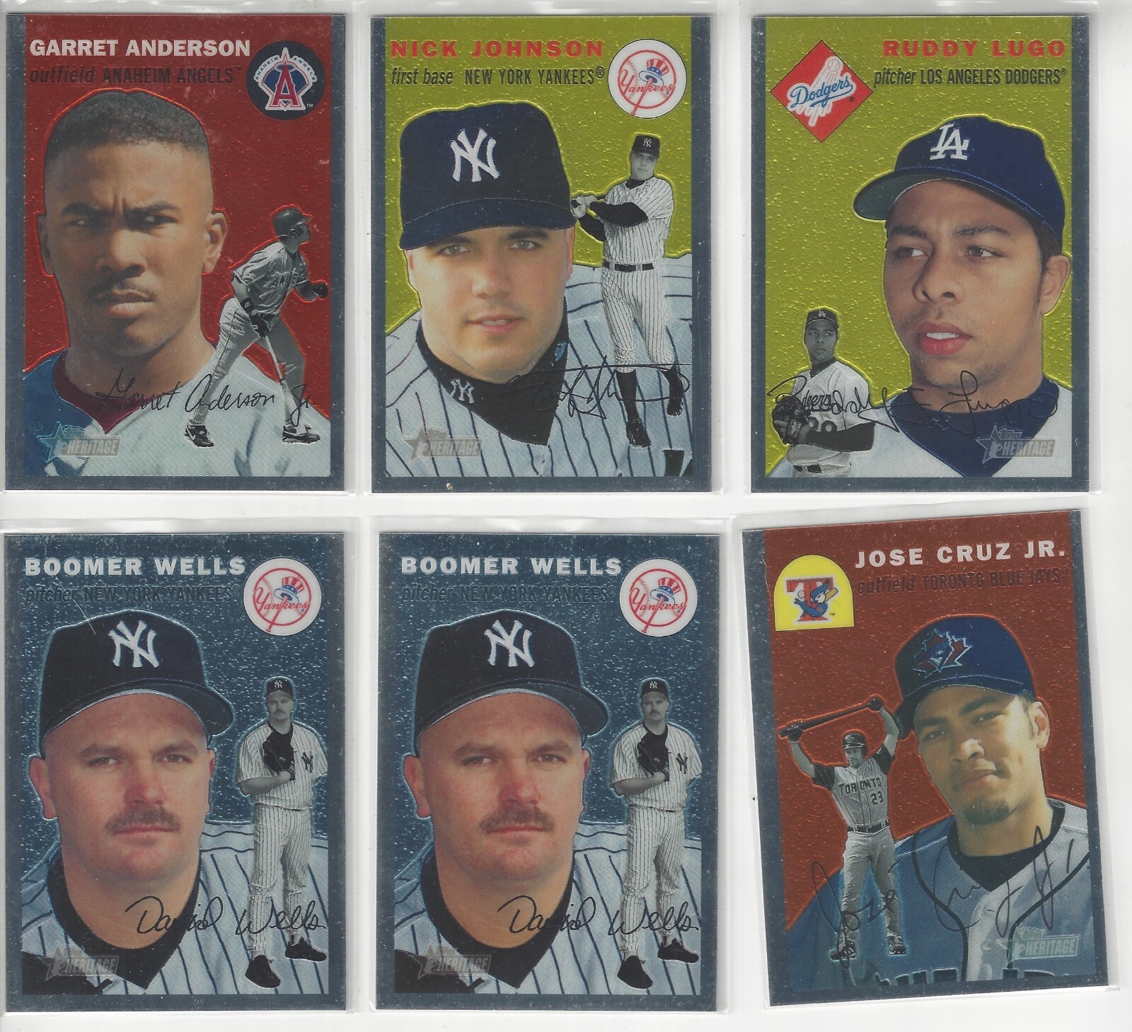 Topps Heritage Chrome 2003-2021 pick your card with Refractors Purple RCs