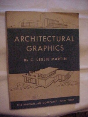 ARCHITECTURAL GRAPHICS by MARTIN DRAWING DESIGNING ARCHITECTURE HISTORY (1960