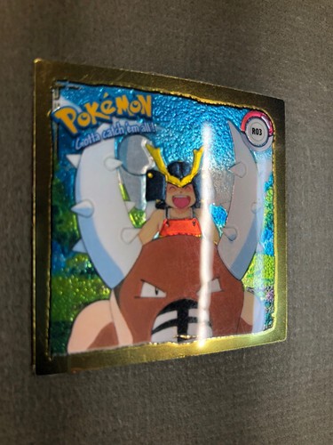 Pokemon 1999 Artbox Series 1 Gold Stickers PINSIR R03 - Picture 3 of 6