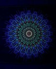 UV Backdrop Black Light Tapestry Psychedelic Art Banner Fluoro Psy Wall Hanging