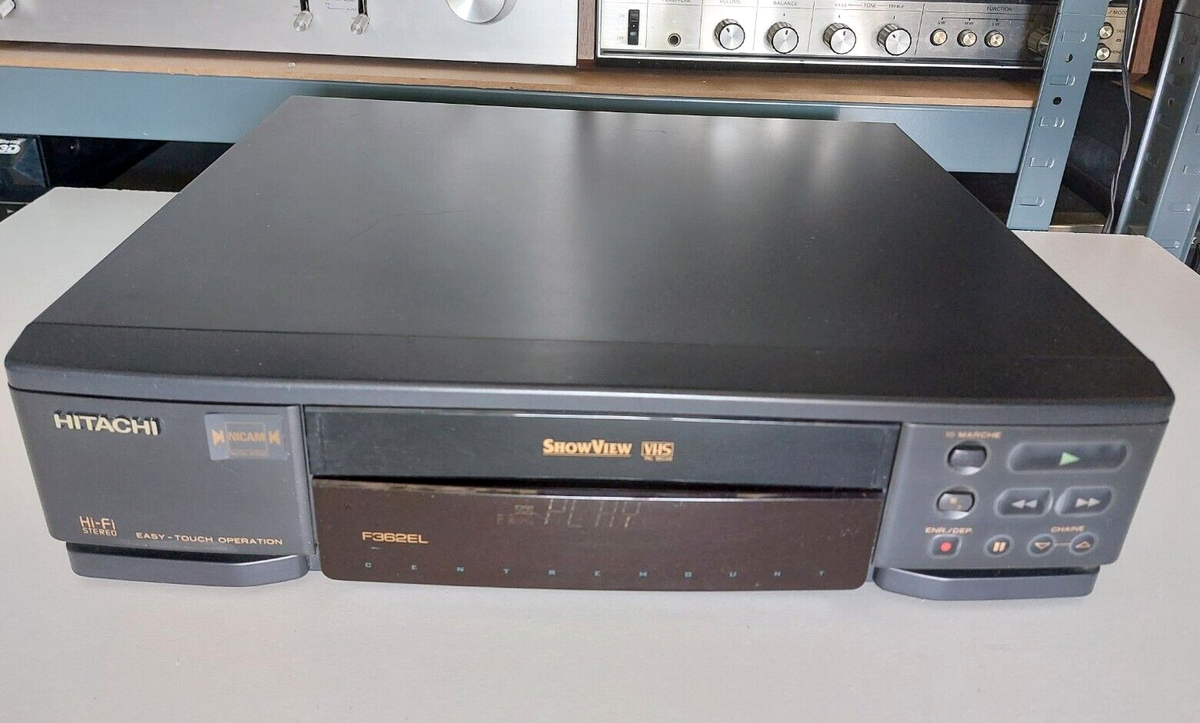 Magnétoscope VHS Hitachi VT-F362ELN Avec Télécommande – Fonctionne