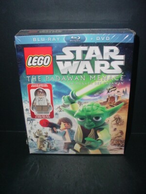 (EV136) NEW FS Blu-Ray/DVD LEGO Star Wars The Padawan Menace w/ Young Han Solo