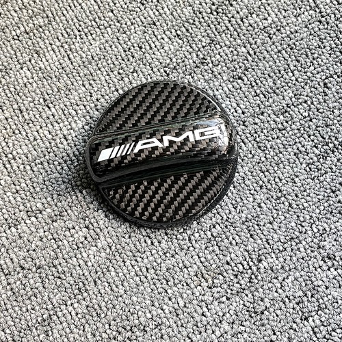 Carbon Fiber Gas Fuel Cap Cover For Mercedes Benz A Class AMG A35 A45 S 4MATIC - Picture 5 of 6