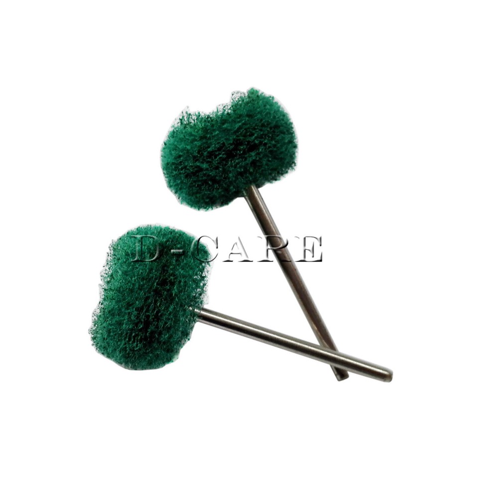 50pcs Dental Lab Fiber Wheel Brush Polishing Polisher Prophy Brushes FG