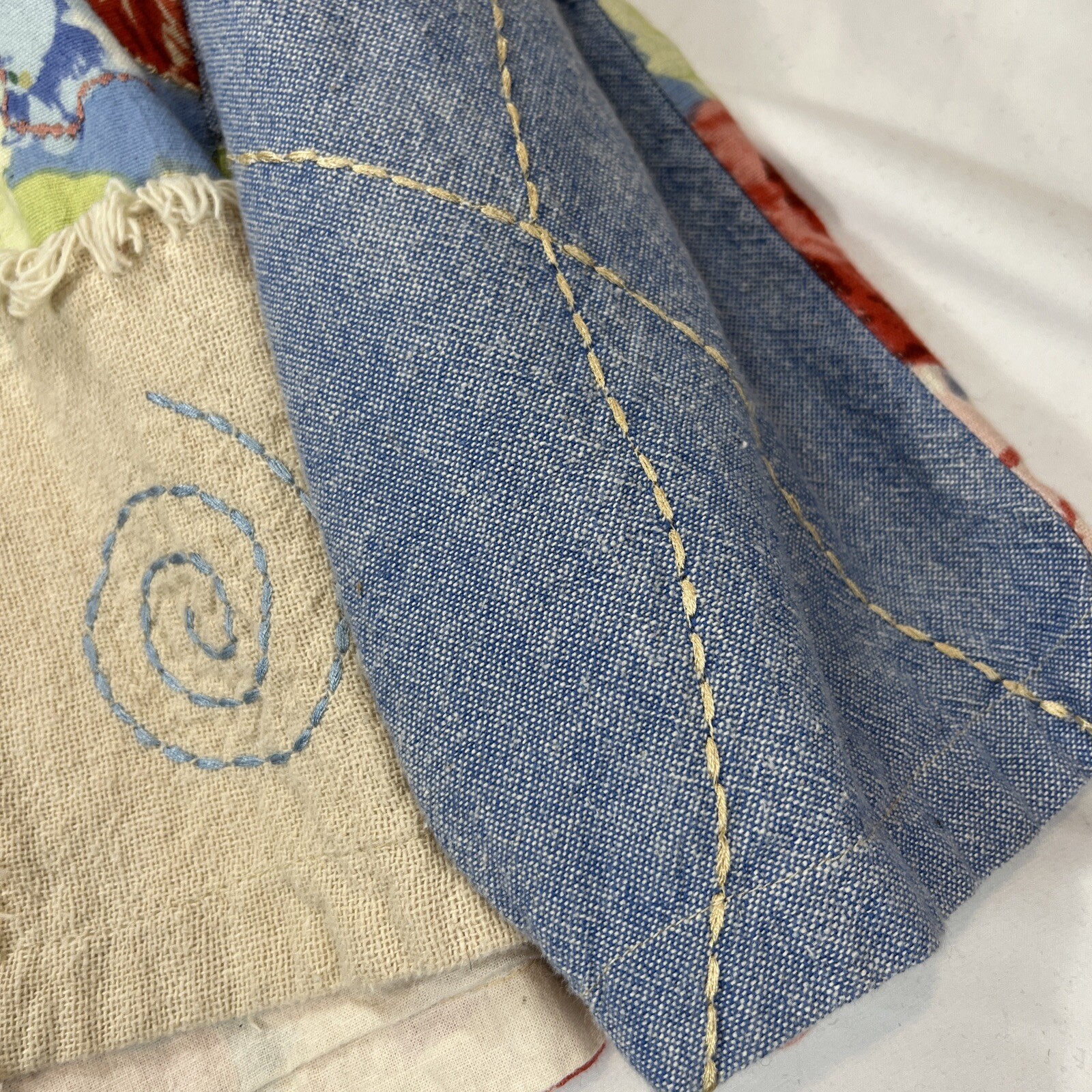 Vintage Tantrums Patchwork Lightweight Jacket Cot… - image 5