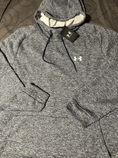 UNDER ARMOUR 408 HEATHER DARK BLUE HOODIE SIZE 4XL MEN NWT   
