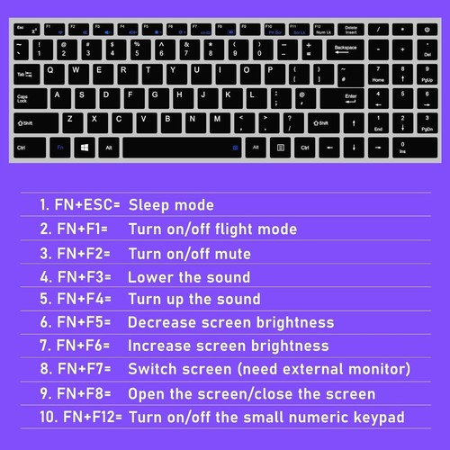 Sleek 15.6'' Laptop with Intel Celeron N4000, 8GB RAM, Quick 256GB SSD Storage - Picture 10 of 10