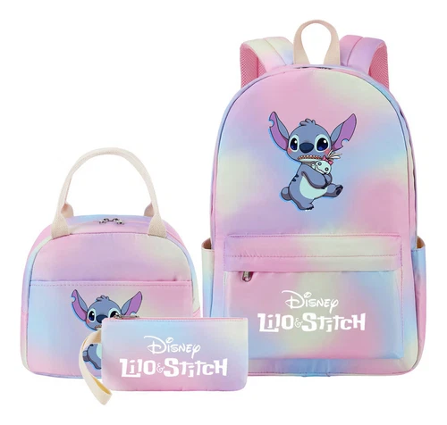 Lilo and Stitch Teenage Student Girls School Bag Three Piece Backpack Set - Picture 47 of 53