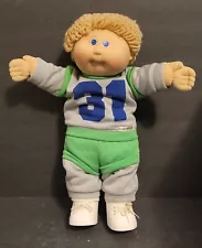 Vtg. 1978-1982 Cabbage Patch Kids #31 Jersey Blonde Curly Hair & Blue Eyes.