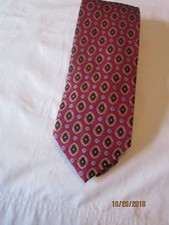 Jos A Bank Red Silk Neck Tie