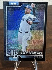 2026 Topps Series 1 75th Anniversary Drew Rasmussen Black Sandglitter 1/10 Rays 