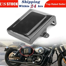 Right Side Black Battery Cover Fairing Guard For Harley Dyna Fat Bob 2006-2017