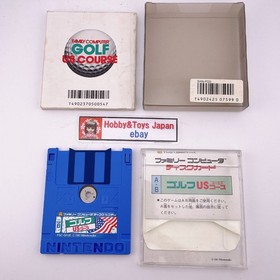 Nintendo Famicom Disk System MARIO GOLF US COURSE NES 1987 Test&eacute; &...