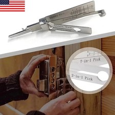 Hook And Pickup Tool Kit 2 In 1 Portable Lock Picking Set Ergonomic Handle
