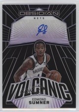 2022 Panini Obsidian Electric Etch Purple 29/75 Edmond Sumner #VS-SNB Auto 0ud4