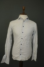 Eton White Cotton Slim Fit Long Sleeve Button-Up Dress Shirt Size 40 / 15.75