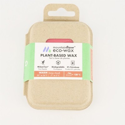 MountainFLOW Eco-Wax Warm Ski Wax 130g 20-36F Plant Based