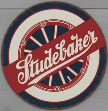 Studebaker 12 Diameter Vintage Novelty Metal Sign Usa Made Studebaker 12 Diameter Vintage Novelty Metal Sign Usa Made