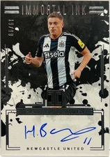 Harvey Barnes 19/99 On Card Autograph Immortal Ink Impeccable Premier League 202