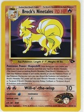 Pokemon Brock’s Ninetales Holo Unlimited 3/132 Gym Challenge NM on eBay