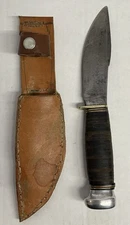 Marble`s Woodcraft Fixed Blade Hunting Knife-Gladstone, Mich. w/Sheath  8 1/2"