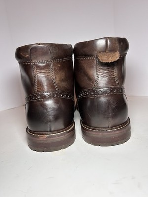 Florsheim Mens 12 Fenway Brown Leather Brogue Cap Toe Ankle  display picture 1