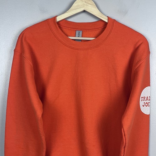 Felpa girocollo pullover arancione uomo Trader Joe's taglia S dipendente, abbigliamento da lavoro - Foto 4 di 11