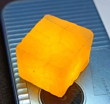 Natural Yellow Sapphire 126 Ct Rough Cube Shape IGL Certified Gemstone 28NC