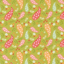 MODA - Raspberry Summer by Sherri Chelsi - Paisley - Lime 1/4yd