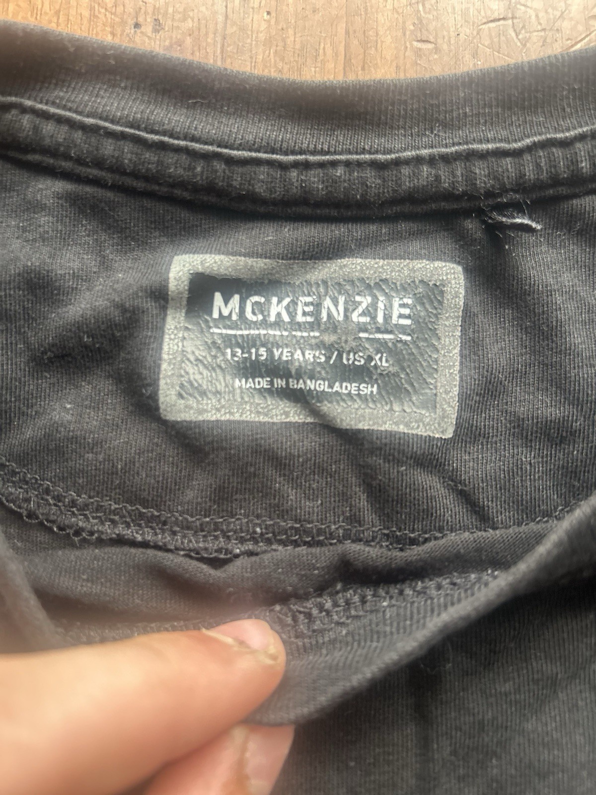 McKenzie Boys' Black T-Shirt Age 12-13 image 3