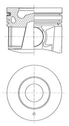 KOLBENSCHMIDT 41644600 Pistone per ASHOK LEYLAND,NISSAN,RENAULT TRUCKS,UD TRUCKS