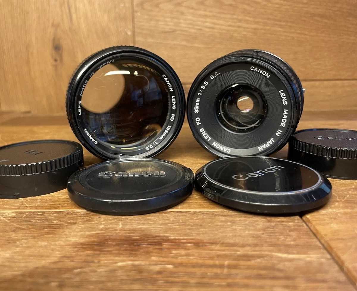 Canon FD Camera Lenses 135mm Focal f/2.5 Maximum Aperture for sale