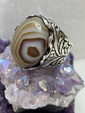 Vantage Antique Islamic Ring sliemany Agate Silver