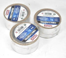 Lot of 3 Nashua Multi Purpose HVAC Duct Sealing Foil Tape 322HVAC 1.89" x 9.84yd