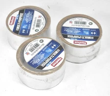 Lot of 3 Nashua Multi Purpose HVAC Duct Sealing Foil Tape 322HVAC 1.89" x 9.84yd