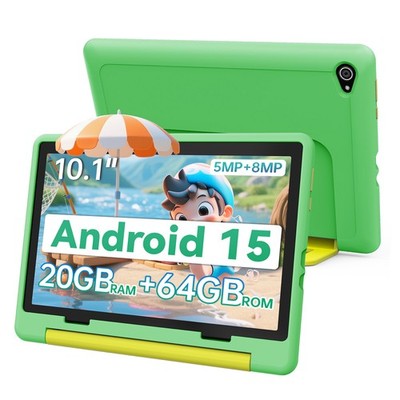 Kids Tablet 10.1 inch Android 15 Tablet for Kids 20GB+64GB ROM Bluetooth Camera