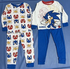 Sonic The Hedgehog Pajamas, 4 Piece - Toddler Size 4, Pre Owned/Good Condition