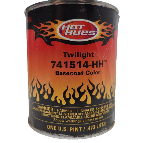 Pint Hot Hues Custom Paint Basecoat Twilight Blue Dupont Airbrush