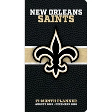 Turner Licensing,  NFL New Orleans Saints 17 Month 2026 Pocket Planner, 3.5'' X