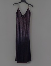 Vintage Adrianna Papell 100 Silk BEAUTIFUL Evening Dress.beaded /14