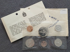 Rare Canada 1972 Dollar 50 25 10 5 1 cent Sealed Mint Proof Like Coin Lot