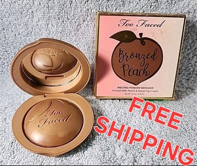 TOO FACED Bronzed Peach Melting Powder Bronzer  Toasted Peach 12.5g/.44oz Fig