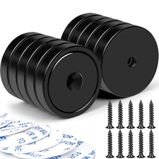 Magnets,110Lb+ Waterproof Super Strong Neodymium Magnet with Hole...