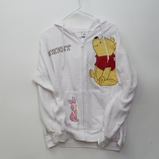 Disney Winnie the Pooh Women  s XL Full Zip Hoodie Sweatshirt Embroidered