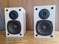 Vintage NHT A400 Zero Bookshelf Speakers Pair White Excellent SOUNDS GREAT