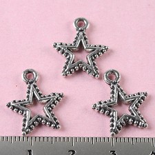 20pcs 17 15mm Tibetan Silver Pentagram Pendants H0154